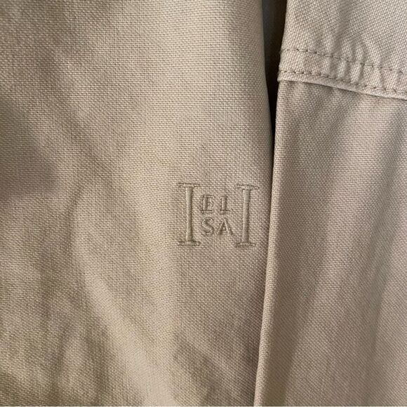 HELSA Workwear Bomber Jacket Cotton zip front khaki $358 Revolve FWRD Sold Out L - Picture 9 of 13